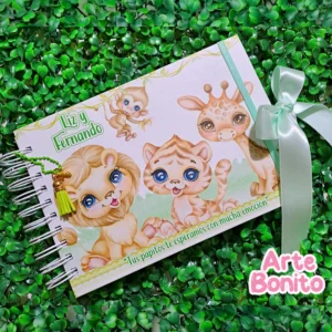 libro de bebé personalizado jungla